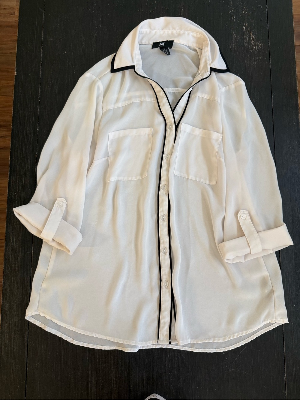 Iz Byer Cream Blouse